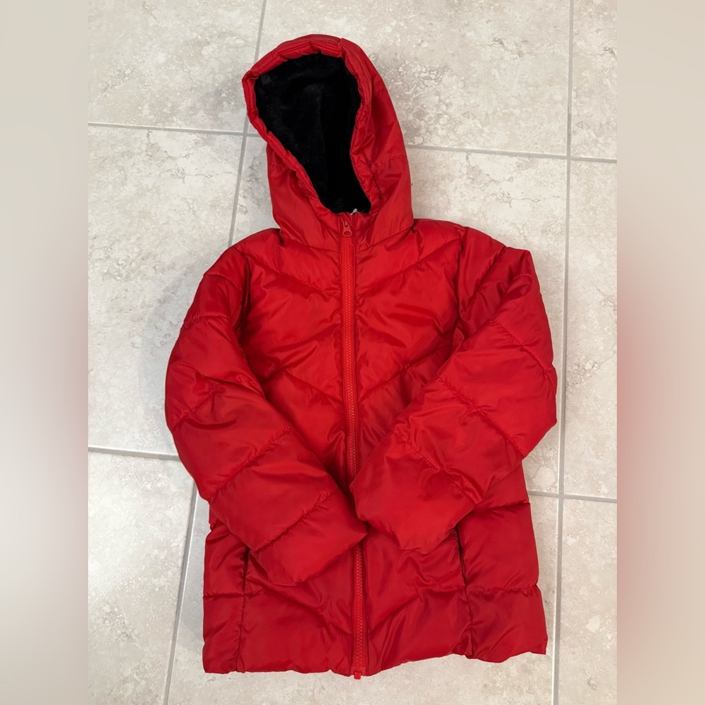 Swiss Tech Bright Red Kids Puffer Jacket